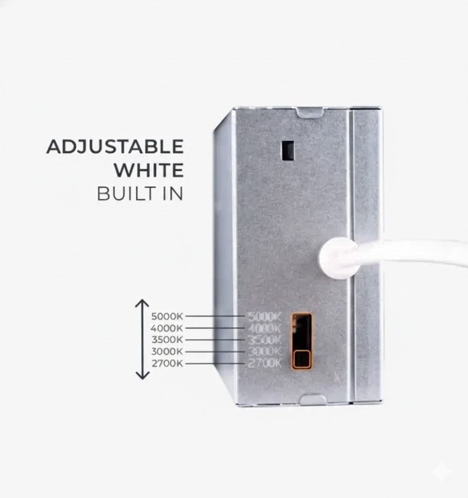 Adjustable White Ultra-Thin Round Recessed Light